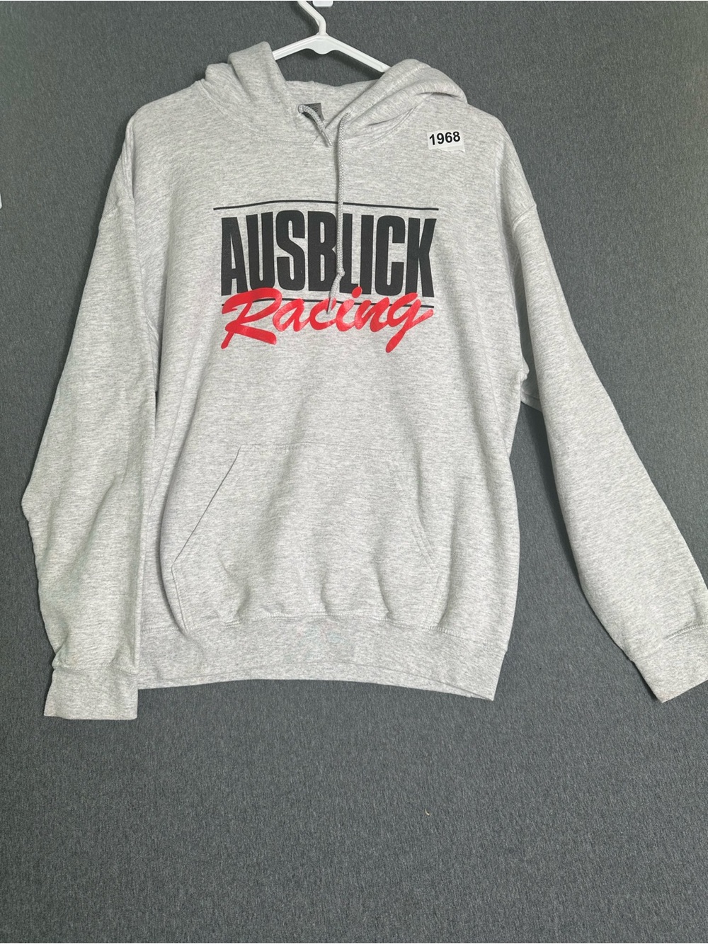 Gildan Light Gray Heavy Blend Hoodie with Drawstring